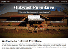 Tablet Screenshot of outwestfurnituremt.com